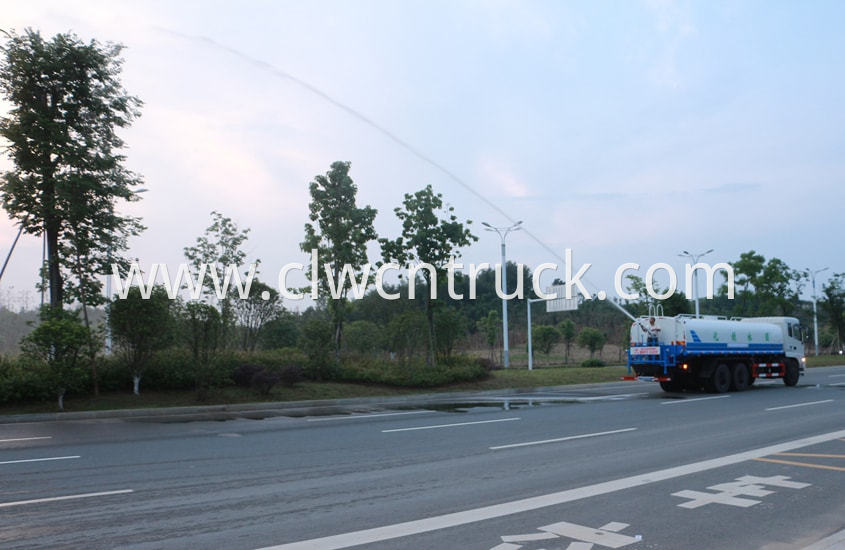 street washing truck at work 4